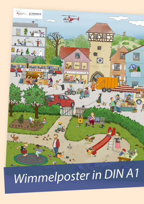 Wimmelposter in DIN A1